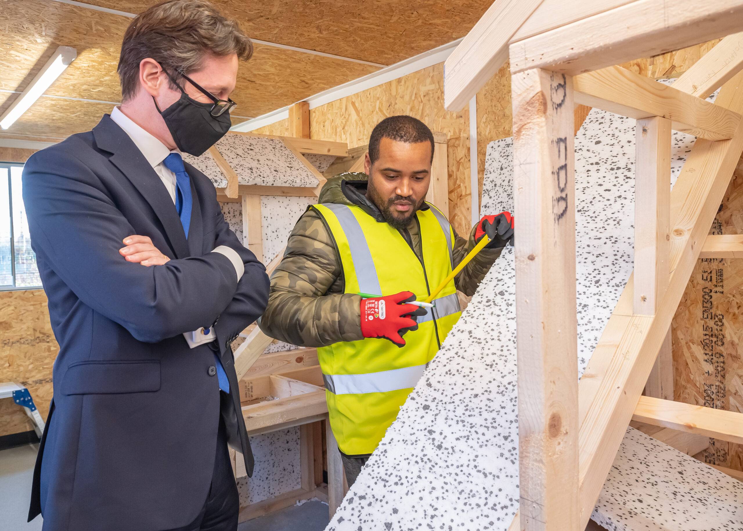 Alex Burghart MP, visit to Apprentice training centre.