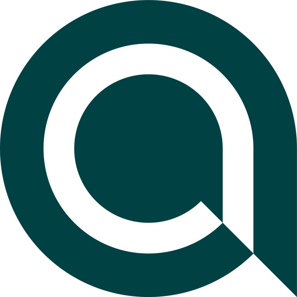Ashden's logo symbol in dark green