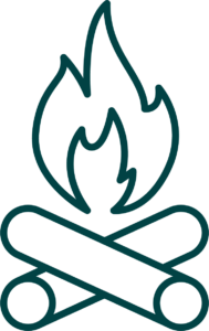 Icon depicting fire.