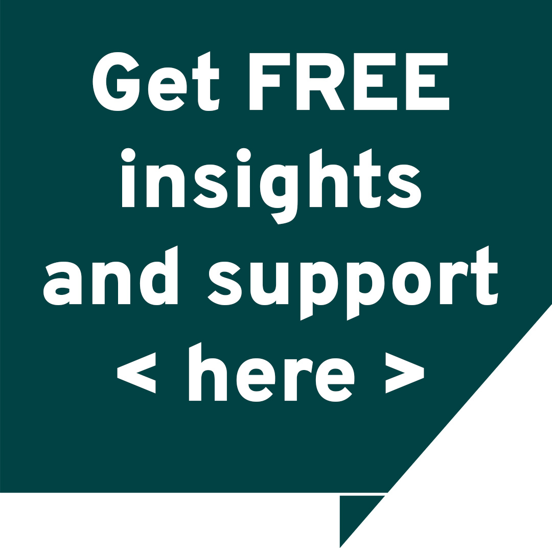 Text says: 'Get free insights and suppoer here'