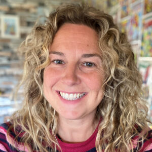 Women smiling at camera